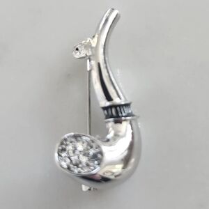 Pipe Tobacco Pin Brooch